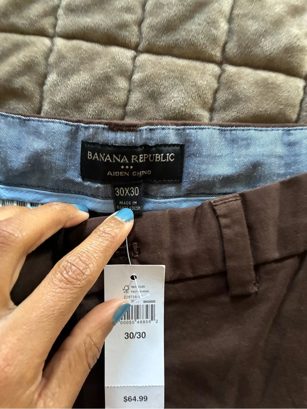Banana Republic Men's Brown Stretch Chinos